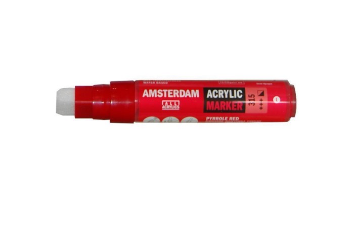 Talens amsterdam marker 315 pyrrole red large