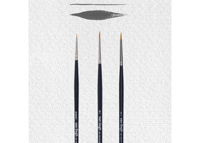 Talens van gogh σετ 3 πινέλα στρογγυλά Νο 000,0,2 Talens van gogh σετ 3 πινέλα στρογγυλά Νο 000,0,2