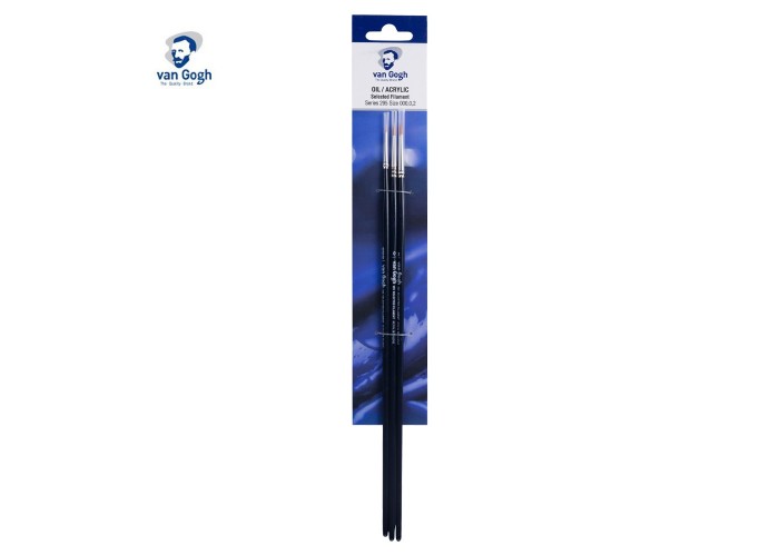 Talens van gogh σετ 3 πινέλα στρογγυλά Νο 000,0,2 Talens van gogh σετ 3 πινέλα στρογγυλά Νο 000,0,2