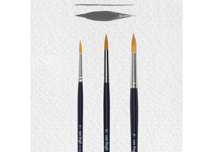 Talens van gogh σετ 3 πινέλα στρογγυλά Νο 8,12,16 Talens van gogh σετ 3 πινέλα στρογγυλά Νο 8,12,16