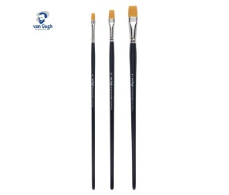 Talens van gogh σετ 3 πινέλα πλακέ Νο 8,12,16 Talens van gogh σετ 3 πινέλα πλακέ Νο 8,12,16