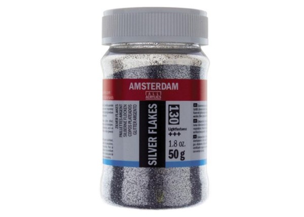 Talens amsterdam νιφάδες ασημί 50γρ. (130) Talens amsterdam νιφάδες ασημί 50γρ. (130)