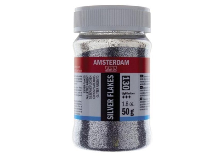 Talens amsterdam νιφάδες ασημί 50γρ. (130) Talens amsterdam νιφάδες ασημί 50γρ. (130)