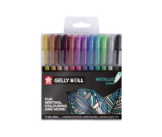 Μεταλλικά στυλό gel σετ 12τεμ. Μεταλλικά στυλό gel σετ 12τεμ.