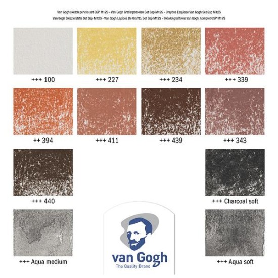 Talens Van Gogh sketch pencils-ξυλομπογιές 12χρωμάτων Talens Van Gogh sketch pencils-ξυλομπογιές 12χρωμάτων