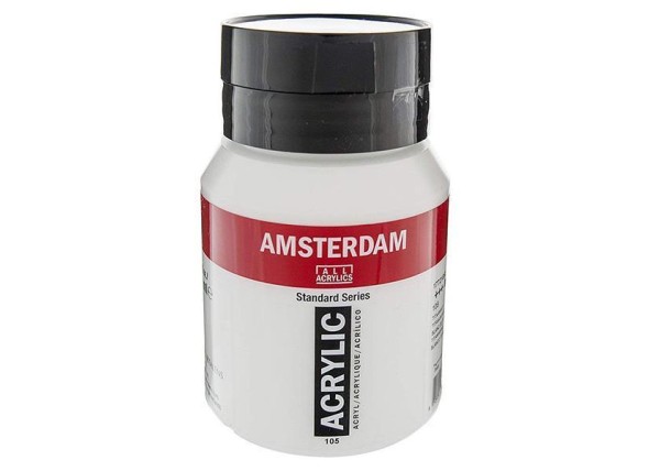Talens amsterdam ακρυλικό χρώμα 105 titanium white 500ml Talens amsterdam ακρυλικό χρώμα 105 titanium white 500ml