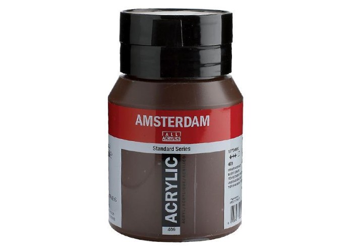 Talens amsterdam ακρυλικό χρώμα 409 burnt umber 500ml