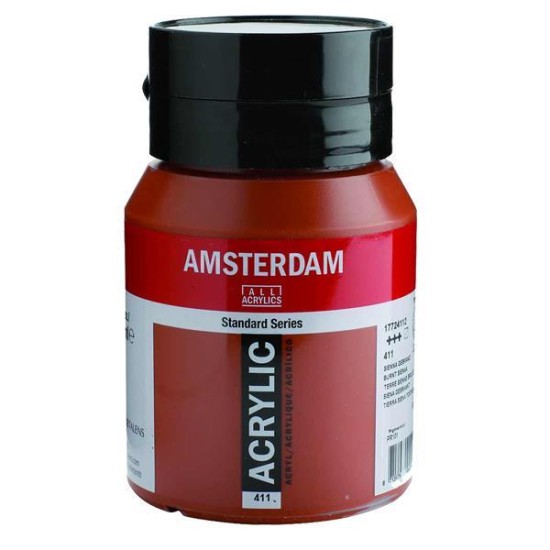 Talens amsterdam ακρυλικό χρώμα 411 burnt sienna 500ml Talens amsterdam ακρυλικό χρώμα 411 burnt sienna 500ml