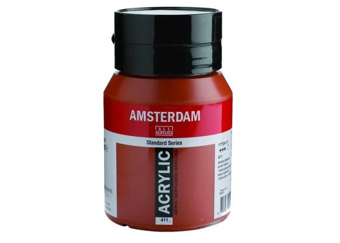 Talens amsterdam ακρυλικό χρώμα 411 burnt sienna 500ml