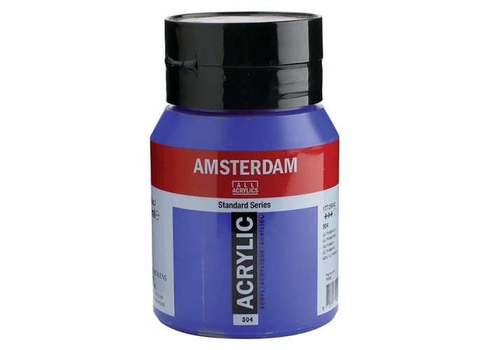 Talens amsterdam ακρυλικό χρώμα 504 ultramarine 500ml