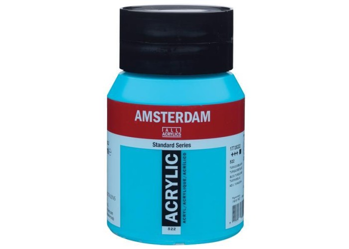 Talens amsterdam ακρυλικό χρώμα 522 turquoise blue 500ml Talens amsterdam ακρυλικό χρώμα 522 turquoise blue 500ml