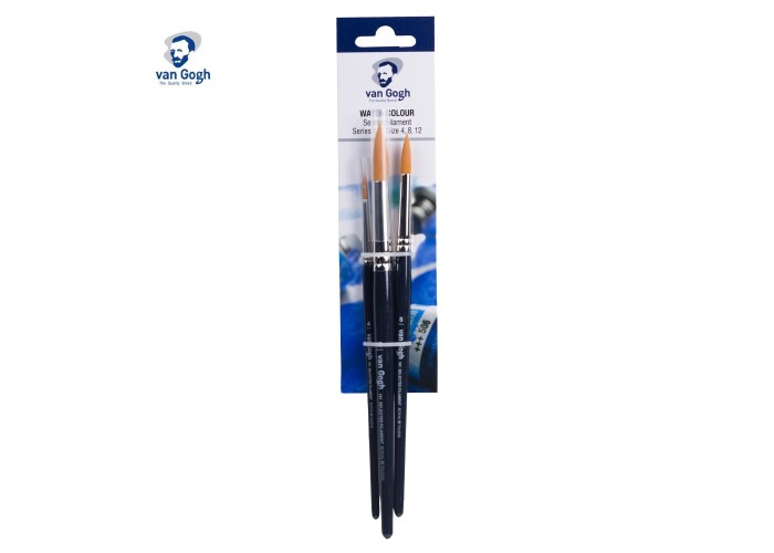 Talens van gogh σετ 3 πινέλα water colour Νο. 4-8-12 Talens van gogh σετ 3 πινέλα water colour Νο. 4-8-12
