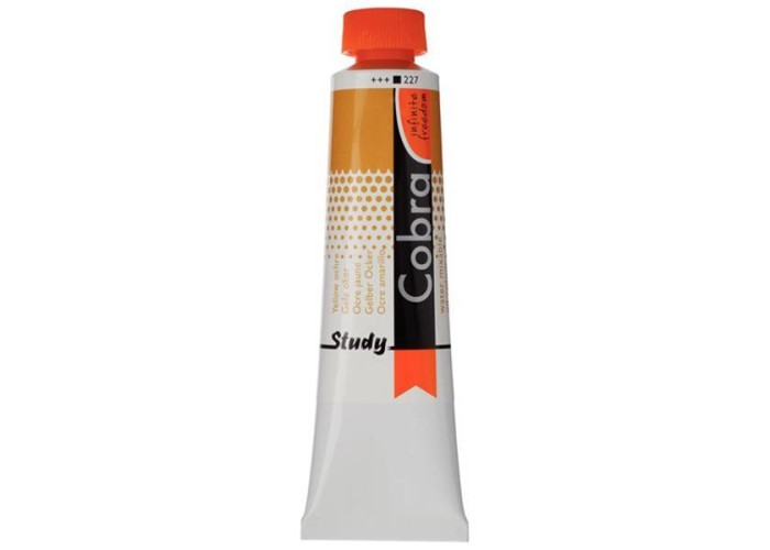 Talens Cobra Study water mixable oil 227 yellow ochre 40ml. Talens Cobra Study water mixable oil 227 yellow ochre 40ml.