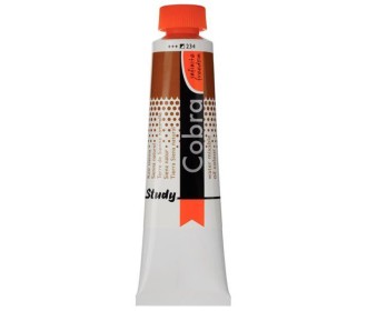 Talens Cobra Study water mixable oil 234 raw sienna 40ml.