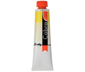 Talens Cobra Study water mixable oil 254 perm. lemon yellow 40ml. Talens Cobra Study water mixable oil 254 perm. lemon yellow 40ml.
