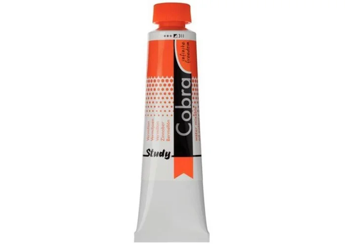 Talens Cobra Study water mixable oil 311 vermilion 40ml.
