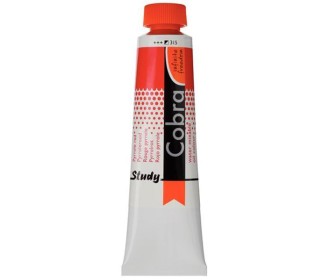 Talens Cobra Study water mixable oil 315 pyrrole red 40ml.