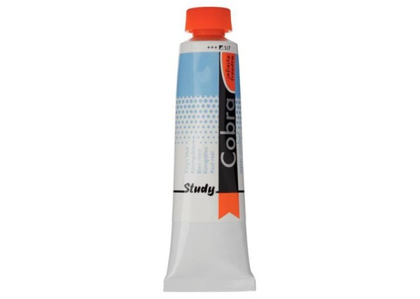 Talens Cobra Study water mixable oil 517 kings blue 40ml. Talens Cobra Study water mixable oil 517 kings blue 40ml.