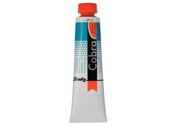 Talens Cobra Study water mixable oil 522 turq. blue 40ml.