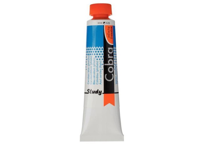 Talens Cobra Study water mixable oil 535 cerul. blue ph. 40ml. Talens Cobra Study water mixable oil 535 cerul. blue ph. 40ml.