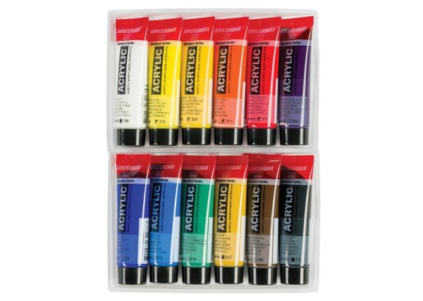 Talens σετ 12 ακρυλικών χρωμάτων, 20 ml/χρώμα Talens σετ 12 ακρυλικών χρωμάτων, 20 ml/χρώμα