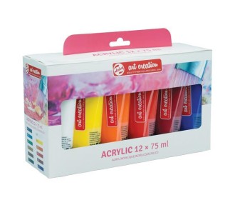 Talens σετ 12 ακρυλικών χρωμάτων, 75 ml/χρώμα