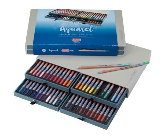 Talens bruynzeel επαγγελματικές νερομπογιές 48τεμ σε ξύλινη κασετίνα