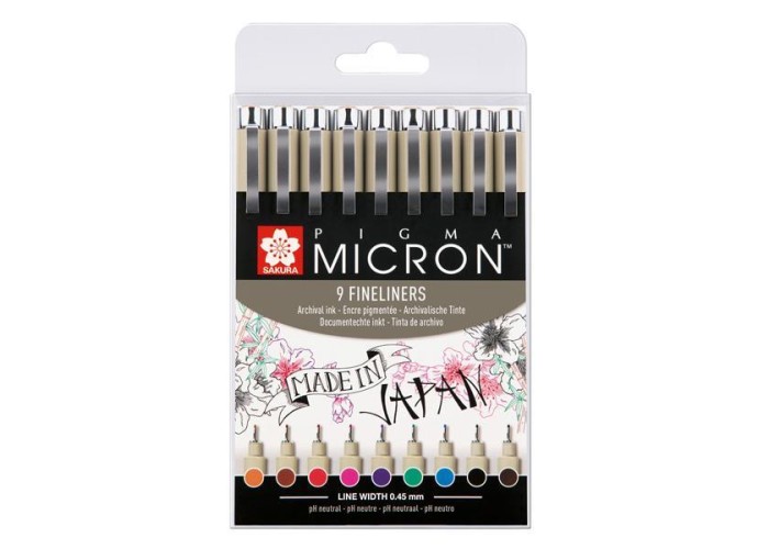 Sakura pigma fineliner σετ 9 τεμ. Sakura pigma fineliner σετ 9 τεμ.