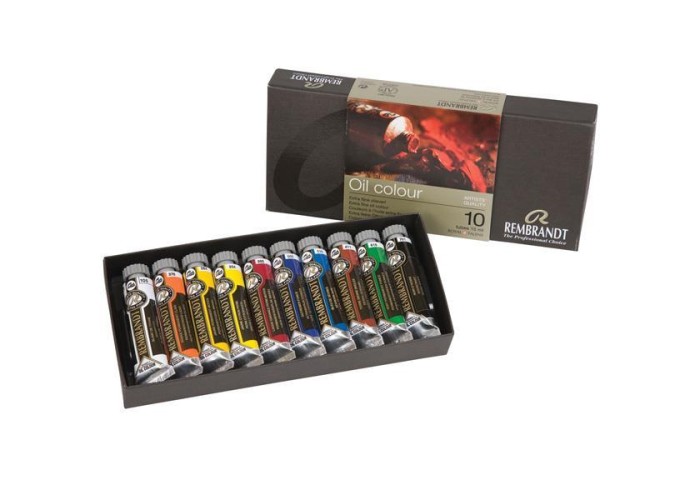 Talens Rembrandt σετ 10 χρώματα λαδίου των 15ml