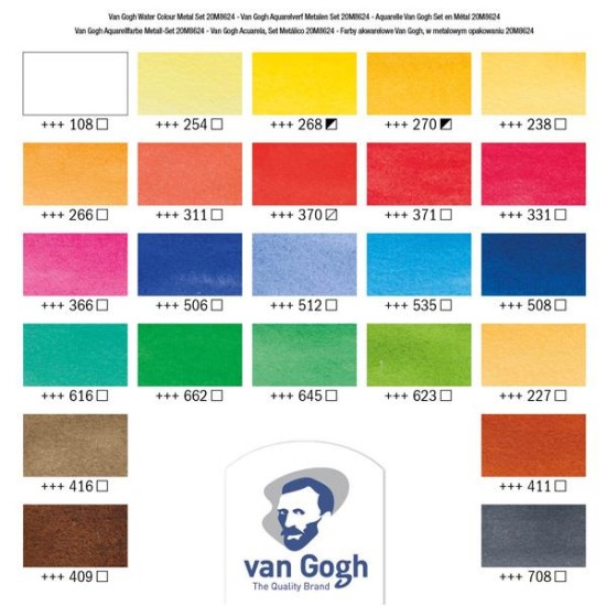 Talens van gogh νερομπογιές σετ 24 τεμ. Talens van gogh νερομπογιές σετ 24 τεμ.
