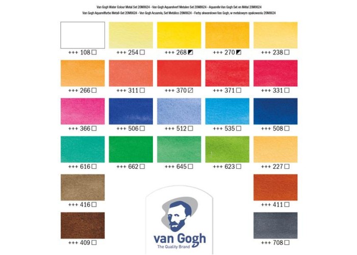 Talens van gogh νερομπογιές σετ 24 τεμ. Talens van gogh νερομπογιές σετ 24 τεμ.