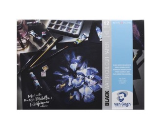 Talens van gogh μπλοκ μαύρο για νερομπογιές Α3 360γρ. Talens van gogh μπλοκ μαύρο για νερομπογιές Α3 360γρ.