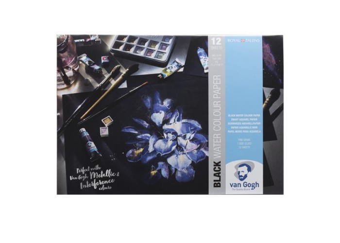 Talens van gogh μπλοκ μαύρο για νερομπογιές Α3 360γρ. Talens van gogh μπλοκ μαύρο για νερομπογιές Α3 360γρ.
