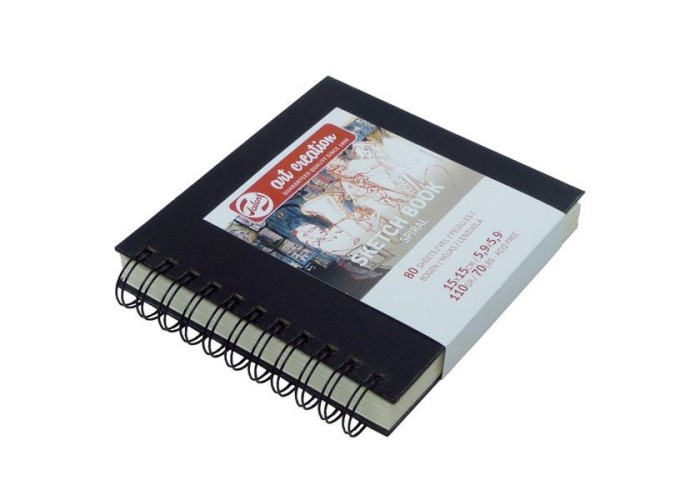 Talens Sketch book σπιράλ μαύρο 80φυλ. 15x15εκ. 110 γρ. Talens Sketch book σπιράλ μαύρο 80φυλ. 15x15εκ. 110 γρ.
