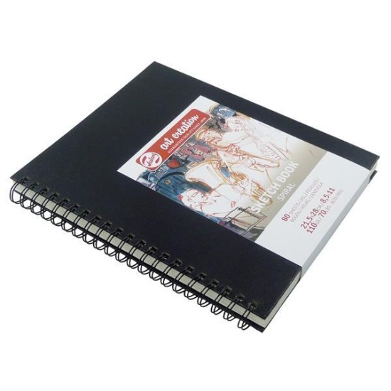 Talens Sketch book σπιράλ μαύρο 80φυλ. 21x28εκ. 110 γρ. Talens Sketch book σπιράλ μαύρο 80φυλ. 21x28εκ. 110 γρ.