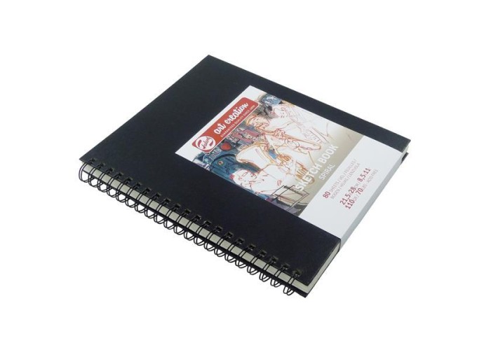 Talens Sketch book σπιράλ μαύρο 80φυλ. 21x28εκ. 110 γρ. Talens Sketch book σπιράλ μαύρο 80φυλ. 21x28εκ. 110 γρ.