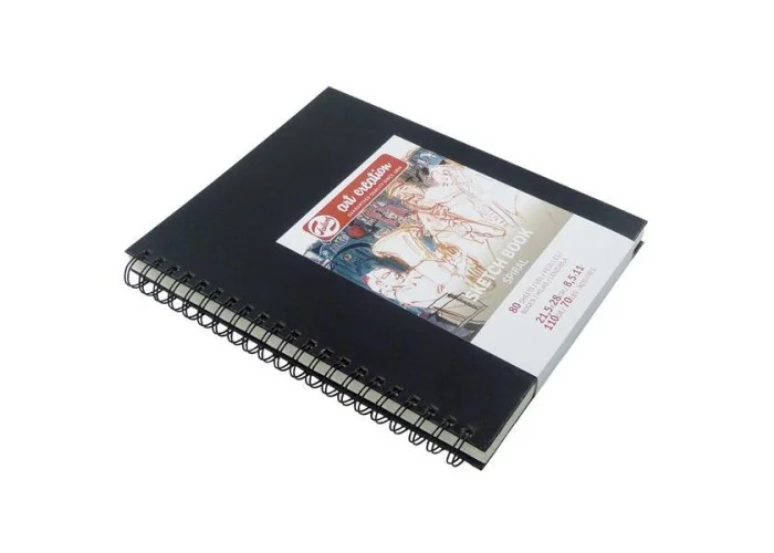 Talens Sketch book σπιράλ μαύρο 80φυλ. 21x28εκ. 110 γρ.