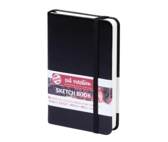 Talens Sketch book μαύρο 80φυλ. 9x14εκ. 140 γρ.
