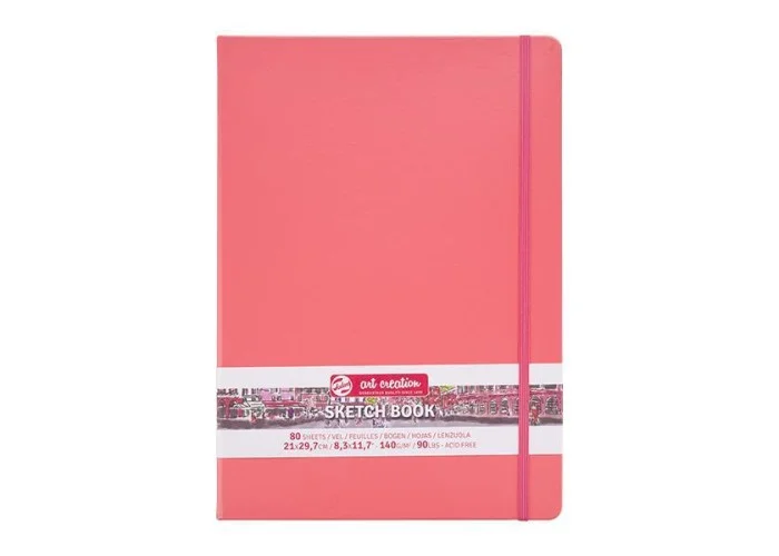 Talens Sketch book κοραλί 80φυλ. 21x30εκ. 140 γρ.