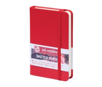 Talens Sketch book κόκκινο 80φυλ. 9x14εκ. 140γρ.