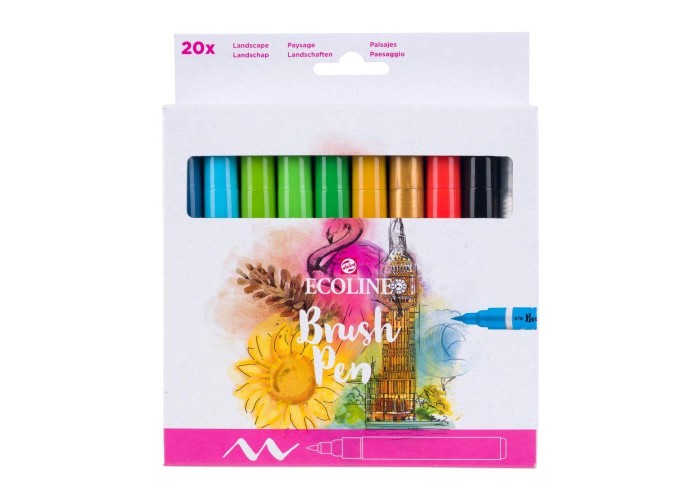Talens ecoline brushpen σετ 20 τεμ. Talens ecoline brushpen σετ 20 τεμ.