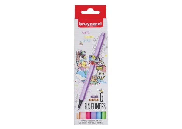 Bruynzeel College σετ 6 μαρκαδοράκια παστέλ χρώματα Bruynzeel College σετ 6 μαρκαδοράκια παστέλ χρώματα