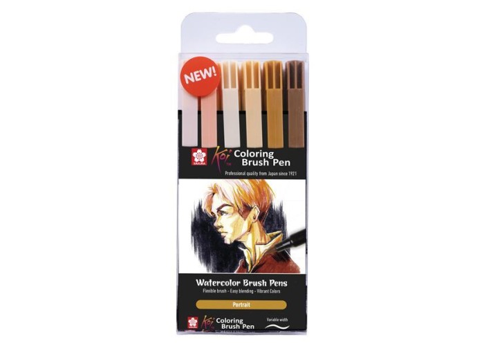 Sakura Koi Portrait brush markers σετ 6 τεμ. Sakura Koi Portrait brush markers σετ 6 τεμ.