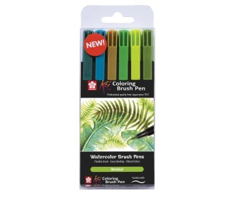 Sakura Koi Botanical brush markers σετ 6 τεμ.