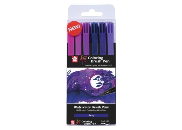 Sakura Koi Galaxy brush markers σετ 6 τεμ. Sakura Koi Galaxy brush markers σετ 6 τεμ.