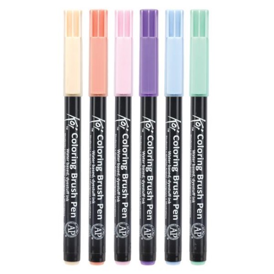 Sakura Koi Sweets brush markers σετ 6 τεμ. Sakura Koi Sweets brush markers σετ 6 τεμ.