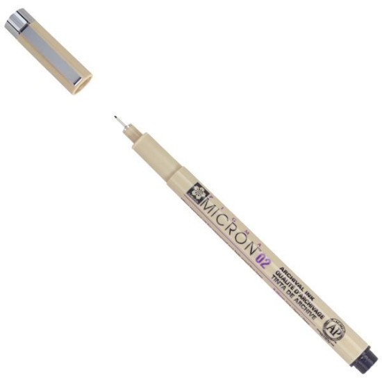 Sakura Pigma Micron μαρκαδόρος σχεδίου 02 0.3 mm μαύρο Sakura Pigma Micron μαρκαδόρος σχεδίου 02 0.3 mm μαύρο