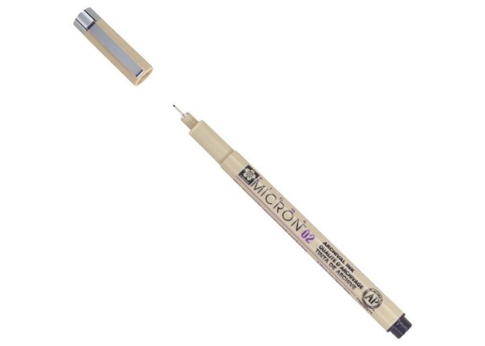Sakura Pigma Micron μαρκαδόρος σχεδίου 02 0.3 mm μαύρο Sakura Pigma Micron μαρκαδόρος σχεδίου 02 0.3 mm μαύρο