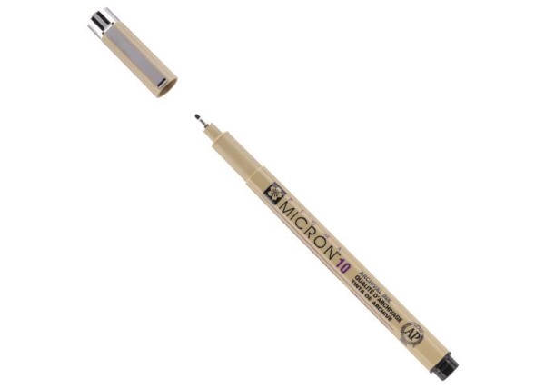 Sakura Pigma Micron μαρκαδόρος σχεδίου 10 0.6 mm μαύρο Sakura Pigma Micron μαρκαδόρος σχεδίου 10 0.6 mm μαύρο