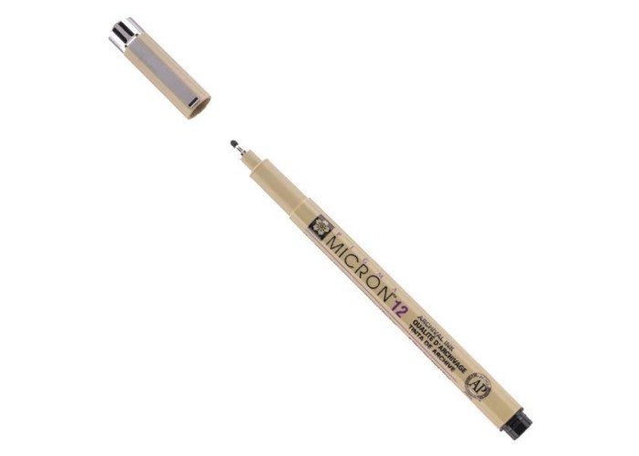 Sakura Pigma Micron μαρκαδόρος σχεδίου 12 0.7 mm μαύρο Sakura Pigma Micron μαρκαδόρος σχεδίου 12 0.7 mm μαύρο